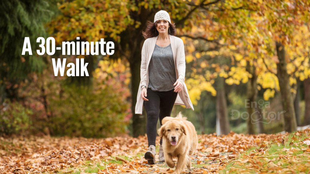 Walking with Dog for Back Pain